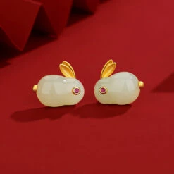 Boucle D’Oreilles Lapin En Jade – Sagesse, Argent Plaqué Or 13 Boucle D’Oreilles Lapin En Jade – Sagesse, Argent Plaqué Or -Moment Ici boucle doreilles lapin en jade sagesse argent plaque or 4