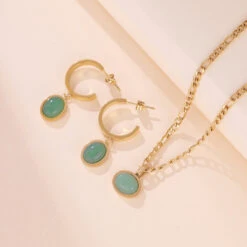 Boucles D’Oreilles Aventurine – Classe Naturelle -Moment Ici boucles d oreilles aventurine classe naturelle 3