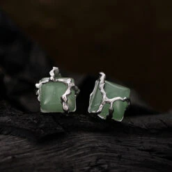 Boucles D’Oreilles Aventurine – Fleur De Sérénité, Argent 18 Boucles D’Oreilles Aventurine – Fleur De Sérénité, Argent -Moment Ici boucles d oreilles aventurine fleur de serenite argent 2