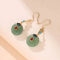Boucles D’Oreilles Aventurine – Nuage Céleste -Moment Ici boucles d oreilles aventurine nuage celeste 5