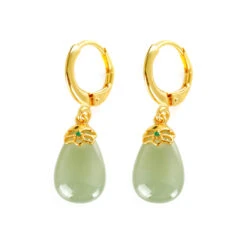 Boucles D’Oreilles Jade – Aura Apaisante, Argent Plaqué Or -Moment Ici boucles d oreilles jade aura apaisante argent plaque or 10