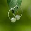 Boucles D’Oreilles Jade – Élégance Naturelle, Argent 925