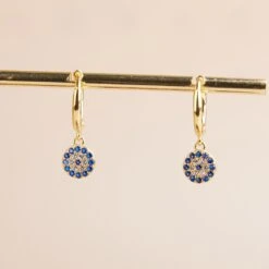 Boucles D’Oreilles Mauvais Œil – Regard, Argent Plaqué Or 13 Boucles D’Oreilles Mauvais Œil – Regard, Argent Plaqué Or -Moment Ici boucles d oreilles mauvais oeil regard argent plaque or 1