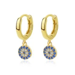 Boucles D’Oreilles Mauvais Œil – Regard, Argent Plaqué Or 14 Boucles D’Oreilles Mauvais Œil – Regard, Argent Plaqué Or -Moment Ici boucles d oreilles mauvais oeil regard argent plaque or