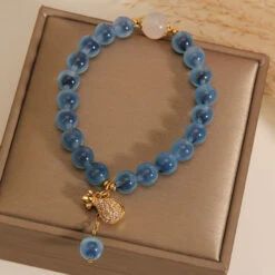 Bracelet Agate Bleu – Trésor Océanique 11 Bracelet Agate Bleu – Trésor Océanique -Moment Ici bracelet agate bleu tresor oceanique 3