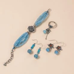 Bague Aigue Marine – Zen Antique, Argent -Moment Ici bracelet aigue marine rose elegante argent 11 1