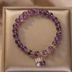 Bracelet Améthyste – Chaton Joyeux -Moment Ici bracelet amethyste chaton joyeux 6