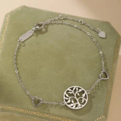 Bracelet Arbre De Vie – Amour Et Vitalité, Argent 925 -Moment Ici bracelet arbre de vie amour et vitalite argent 925 4