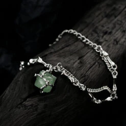 Bracelet Aventurine – Fleur De Sérénité, Argent -Moment Ici bracelet aventurine fleur de serenite argent