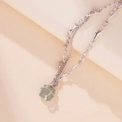 Bracelet Aventurine – Fleur De Sérénité, Argent -Moment Ici bracelet aventurine fleur de serenite argent 4