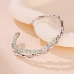 Bracelet Aventurine – Force Du Bambou, Argent 13 Bracelet Aventurine – Force Du Bambou, Argent -Moment Ici bracelet aventurine force du bambou argent 4