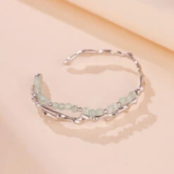 Bracelet Aventurine – Force Du Bambou, Argent 14 Bracelet Aventurine – Force Du Bambou, Argent -Moment Ici bracelet aventurine force du bambou argent 6