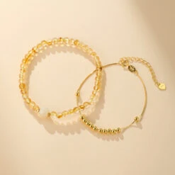 Bracelet Citrine Et Jade – Aura De Prospérité 17 Bracelet Citrine Et Jade – Aura De Prospérité -Moment Ici bracelet citrine et jade aura de prosperite