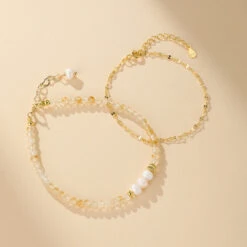 Bracelet Citrine Et Perle – Douceur Dorée 11 Bracelet Citrine Et Perle – Douceur Dorée -Moment Ici bracelet citrine et perle douceur doree 2