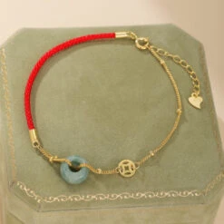 Bracelet Cordon Rouge Et Jade – Énergie Ancestrale, Argent Plaqué Or 12 Bracelet Cordon Rouge Et Jade – Énergie Ancestrale, Argent Plaqué Or -Moment Ici bracelet cordon rouge et jade energie ancestrale argent plaque or