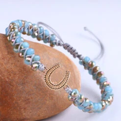Bracelet Couple / Ami « Houb » En Rhodonite Et Turquoise -Moment Ici bracelet couple ami houb en rhodonite et turquoise 4