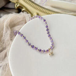 Bracelet De Cheville Améthyste – Fleur Délicate 10 Bracelet De Cheville Améthyste – Fleur Délicate -Moment Ici bracelet de cheville amethyste fleur delicate 2