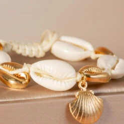Bracelet De Cheville Coquillage – Perle Des Mers -Moment Ici bracelet de cheville coquillage perle des mers 4