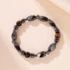 Bracelet Homme Hématite Et Œil De Tigre – Force Sauvage