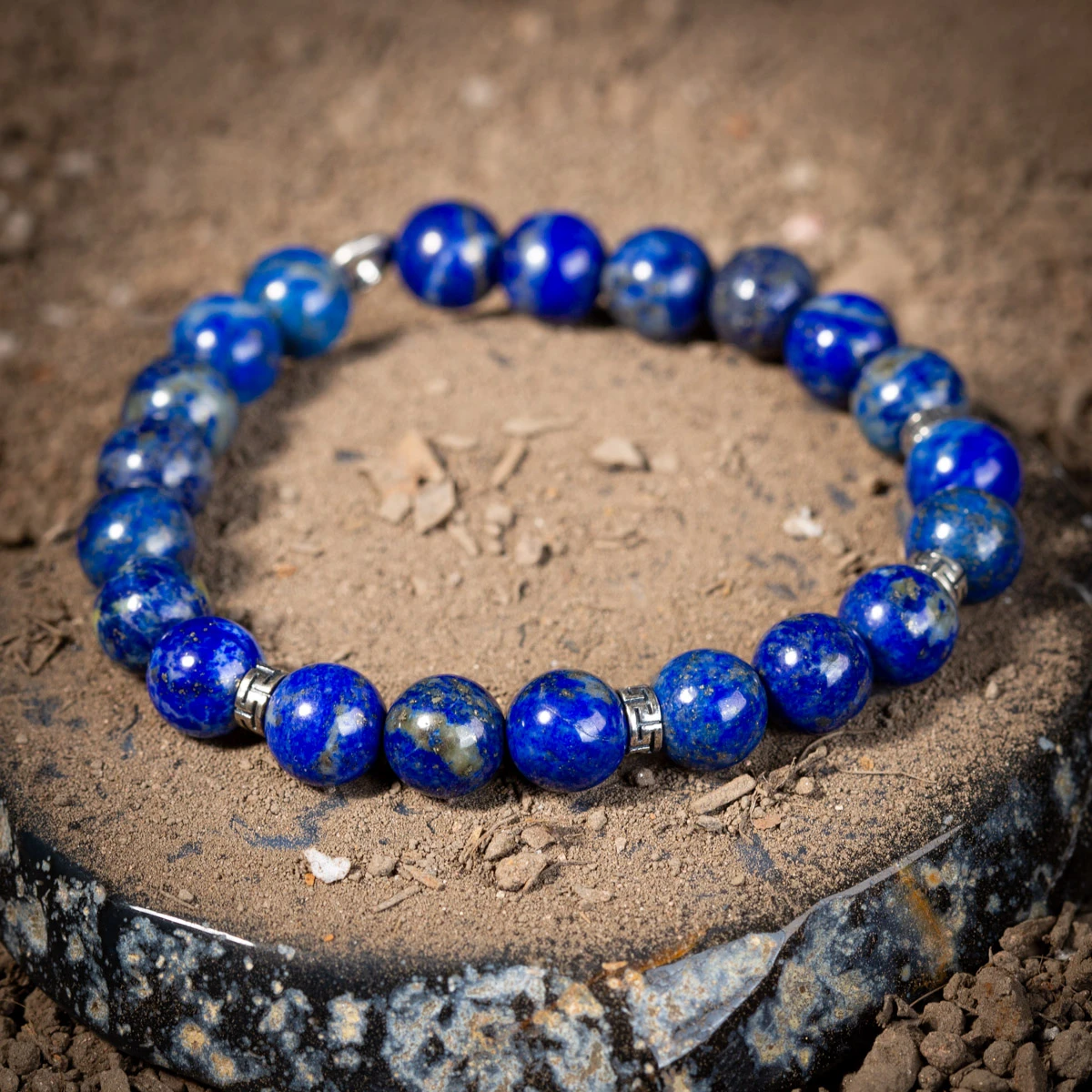 Bracelet Homme Lapis Lazuli – Discretion, Argent 925 7 Bracelet Homme Lapis Lazuli – Discretion, Argent 925 – Image 5