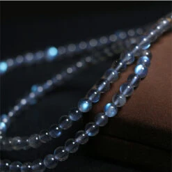 Bracelet Labradorite – Rose Doré 13 Bracelet Labradorite – Rose Doré -Moment Ici bracelet labradorite rose dore 1 tour 3