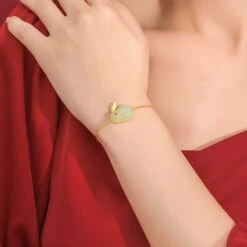 Bracelet Lapin En Jade – Sagesse, Argent Plaqué Or 9 Bracelet Lapin En Jade – Sagesse, Argent Plaqué Or -Moment Ici bracelet lapin en jade sagesse argent plaque or