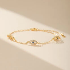 Bracelet Mauvais Œil – Bouclier D’Énergie, Argent Plaqué Or 14 Bracelet Mauvais Œil – Bouclier D’Énergie, Argent Plaqué Or -Moment Ici bracelet mauvais oeil bouclier d energie argent plaque or 5