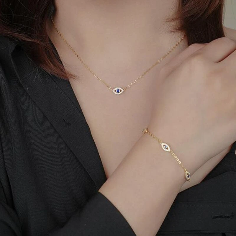 Bracelet Mauvais Œil – Bouclier D’Énergie, Argent Plaqué Or 4 Bracelet Mauvais Œil – Bouclier D’Énergie, Argent Plaqué Or – Image 2