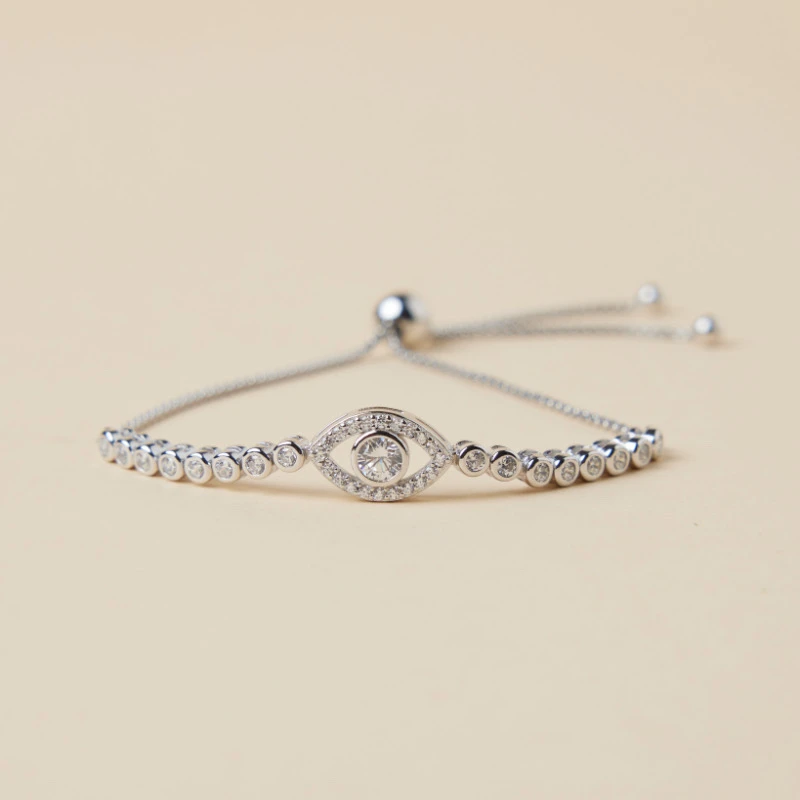 Bracelet Mauvais Œil – Mystérieux, Argent 6 Bracelet Mauvais Œil – Mystérieux, Argent – Image 4