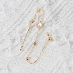 Bracelet Nacre Et Quartz Clair – Lumière Sereine, Argent Plaqué Or -Moment Ici bracelet nacre et quartz clair lumiere sereine argent plaque or 6