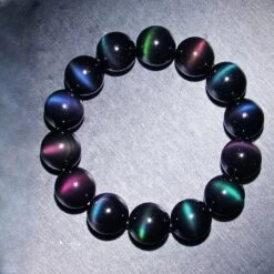 Bracelet Obsidienne Arc-en-ciel – Vitalité -Moment Ici bracelet obsidienne arc en ciel vitalite 8
