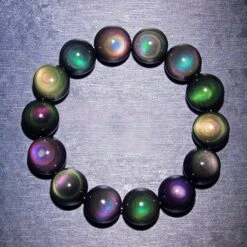 Bracelet Obsidienne Arc-en-ciel – Vitalité -Moment Ici bracelet obsidienne arc en ciel vitalite 9