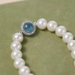 Bracelet Perle Et Aigue Marine – Harmonie Océanique, Argent 13 Bracelet Perle Et Aigue Marine – Harmonie Océanique, Argent -Moment Ici bracelet perle et aigue marine harmonie oceanique argent 10