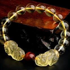 Bracelet Pi Xiu En Citrine – Prospérité Impériale -Moment Ici bracelet pi xiu en citrine prosperite imperiale
