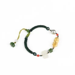 Bracelet Pi Xiu En Jade Et Perle De Tahiti – Fortune, Or 21 Bracelet Pi Xiu En Jade Et Perle De Tahiti – Fortune, Or -Moment Ici bracelet pi xiu fortune en perle jade et or pur 999 3