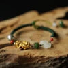 Bracelet Pi Xiu En Jade Et Perle De Tahiti – Fortune, Or