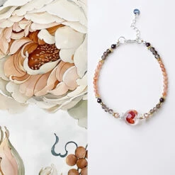 Bracelet Pierre De Soleil – Rayon De Lumière, Argent Plaqué Or