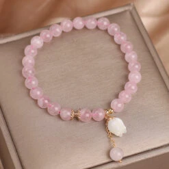 Bracelet Quartz Rose – Douceur De Tulipe 15 Bracelet Quartz Rose – Douceur De Tulipe -Moment Ici bracelet quartz rose douceur de tulipe