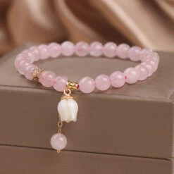 Bracelet Quartz Rose – Douceur De Tulipe 16 Bracelet Quartz Rose – Douceur De Tulipe -Moment Ici bracelet quartz rose douceur de tulipe 4