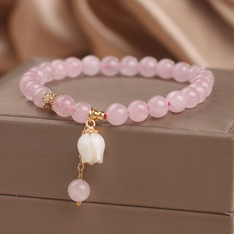 Bracelet Quartz Rose – Douceur De Tulipe 9 Bracelet Quartz Rose – Douceur De Tulipe – Image 7