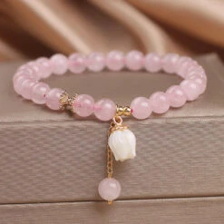 Bracelet Quartz Rose – Douceur De Tulipe 12 Bracelet Quartz Rose – Douceur De Tulipe -Moment Ici bracelet quartz rose douceur de tulipe 6
