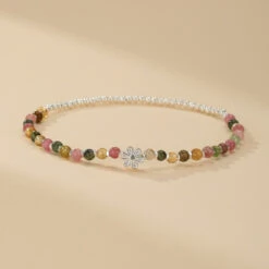 Bracelet Tourmaline – Cerise De Printemps, Argent 925 -Moment Ici bracelet tourmaline cerise de printemps argent 925 4