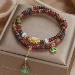 Bracelet Tourmaline Lotus – Éveil Spirituel 12 Bracelet Tourmaline Lotus – Éveil Spirituel -Moment Ici bracelet tourmaline lotus eveil spirituel