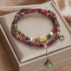 Bracelet Tourmaline Lotus – Éveil Spirituel 11 Bracelet Tourmaline Lotus – Éveil Spirituel -Moment Ici bracelet tourmaline lotus eveil spirituel 3