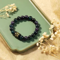 Bracelet « Richesse » Pi Xiu En Obsidienne Arc-en-ciel