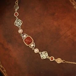 Collier Agate Et Perle – Charme Antique, Argent Plaqué Or 11 Collier Agate Et Perle – Charme Antique, Argent Plaqué Or -Moment Ici collier agate et perle charme antique argent plaque or