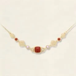 Collier Agate Et Perle – Charme Antique, Argent Plaqué Or 12 Collier Agate Et Perle – Charme Antique, Argent Plaqué Or -Moment Ici collier agate et perle charme antique argent plaque or 3