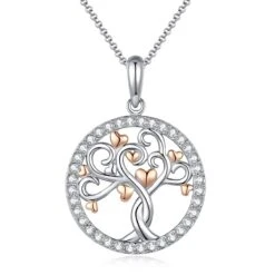 Collier Arbre De Vie – Arbre D’Amour, Argent 925 -Moment Ici collier arbre de vie arbre damour argent 925