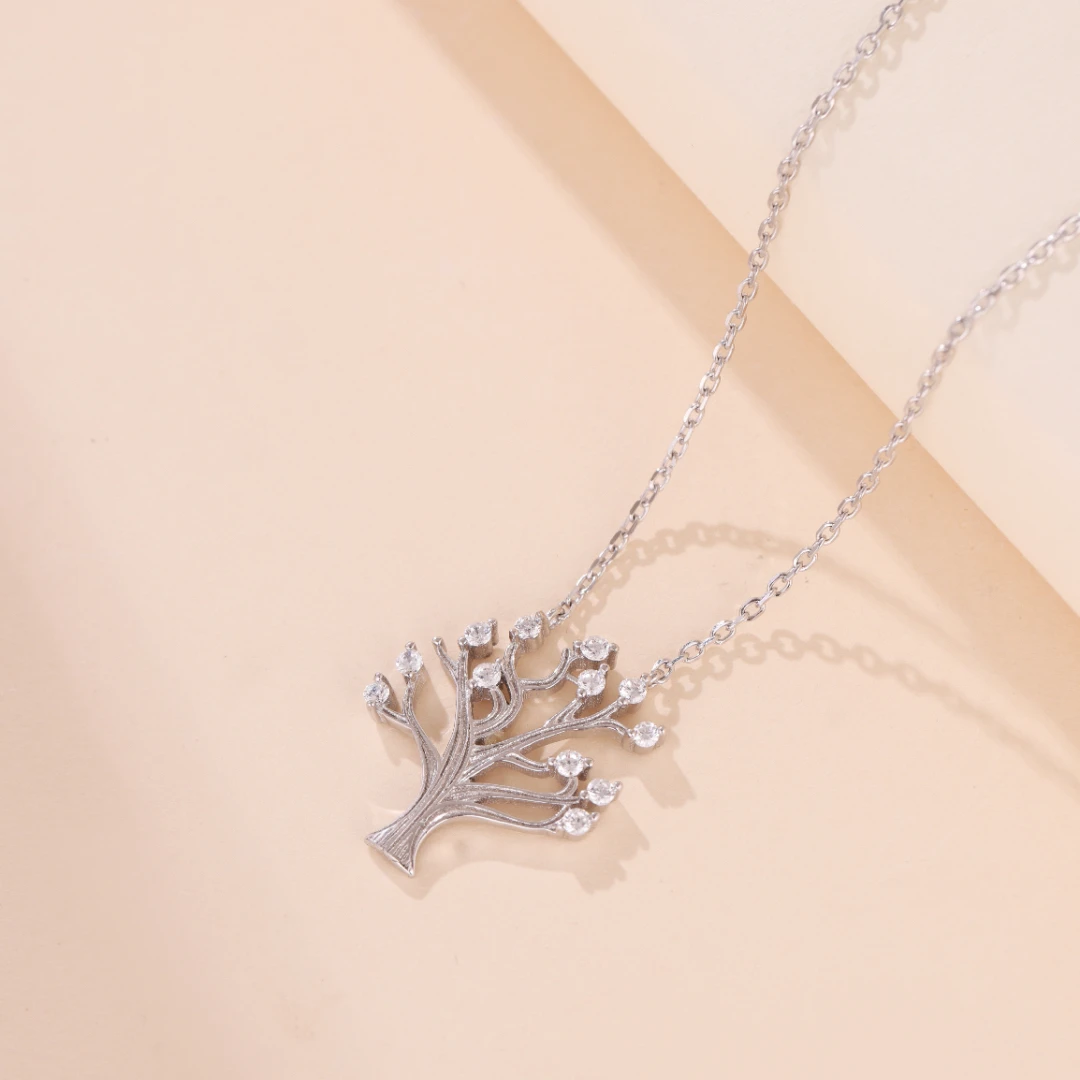 Collier Arbre De Vie – Éveil Lumineux, Argent 925 5 Collier Arbre De Vie – Éveil Lumineux, Argent 925 – Image 3