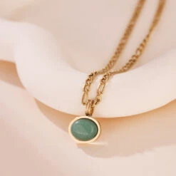Collier Aventurine – Classe Naturelle -Moment Ici collier aventurine classe naturelle 2